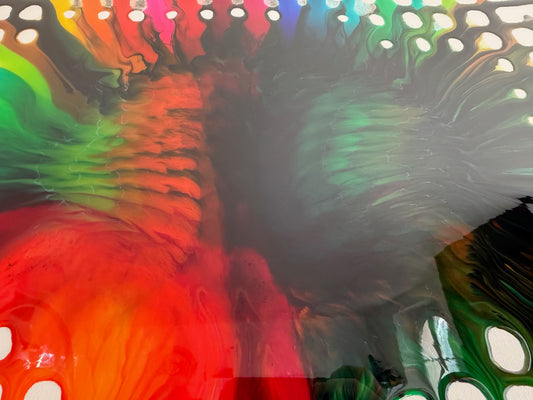 根音 - Toile Neon - Voix des racines - 80cm x 80cm