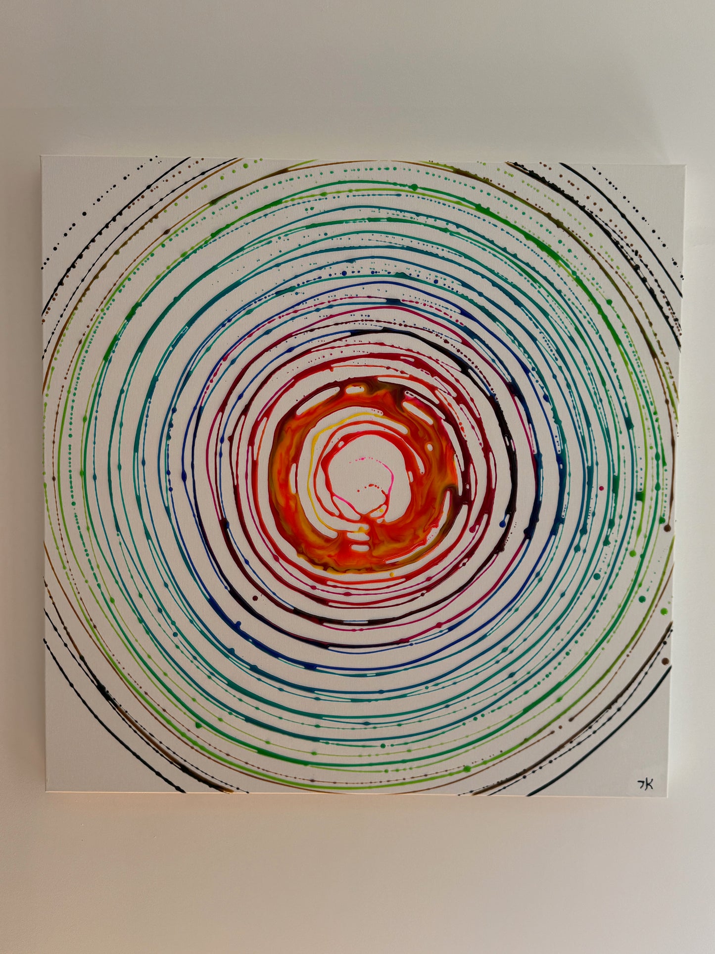 潮火 - Toile Shiobi - Marée de feu - 80cm x 80cm