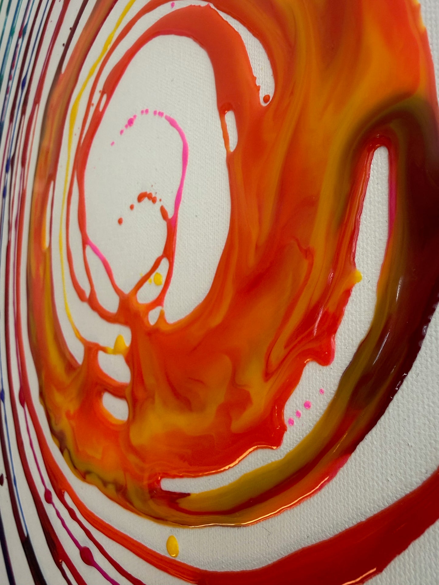 潮火 - Toile Shiobi - Marée de feu - 80cm x 80cm