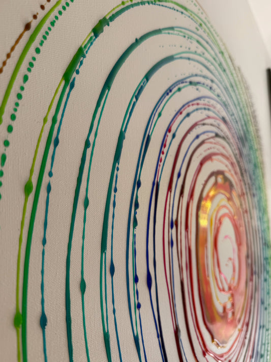 潮火 - Toile Shiobi - Marée de feu - 80cm x 80cm