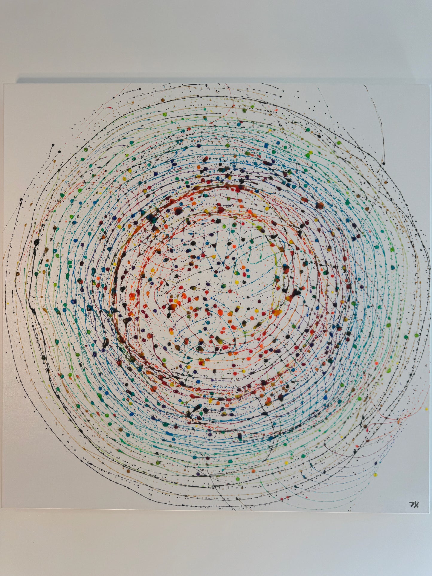 沈脈 - Toile Chinmyaku - Flux enfoui - 80cm x 80cm