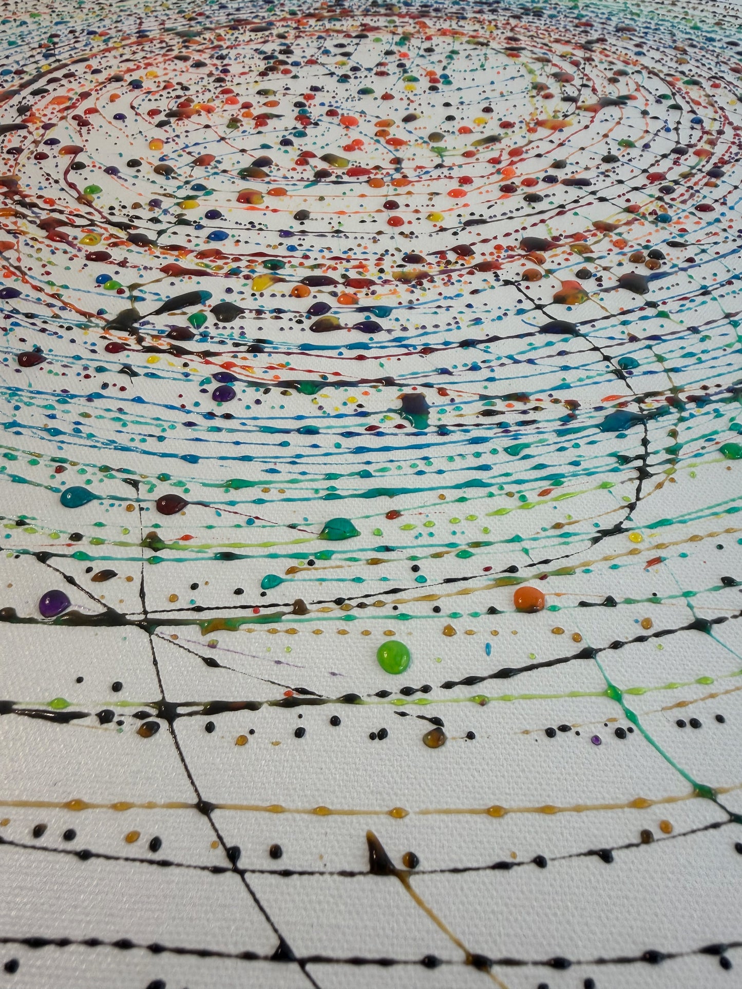 沈脈 - Toile Chinmyaku - Flux enfoui - 80cm x 80cm