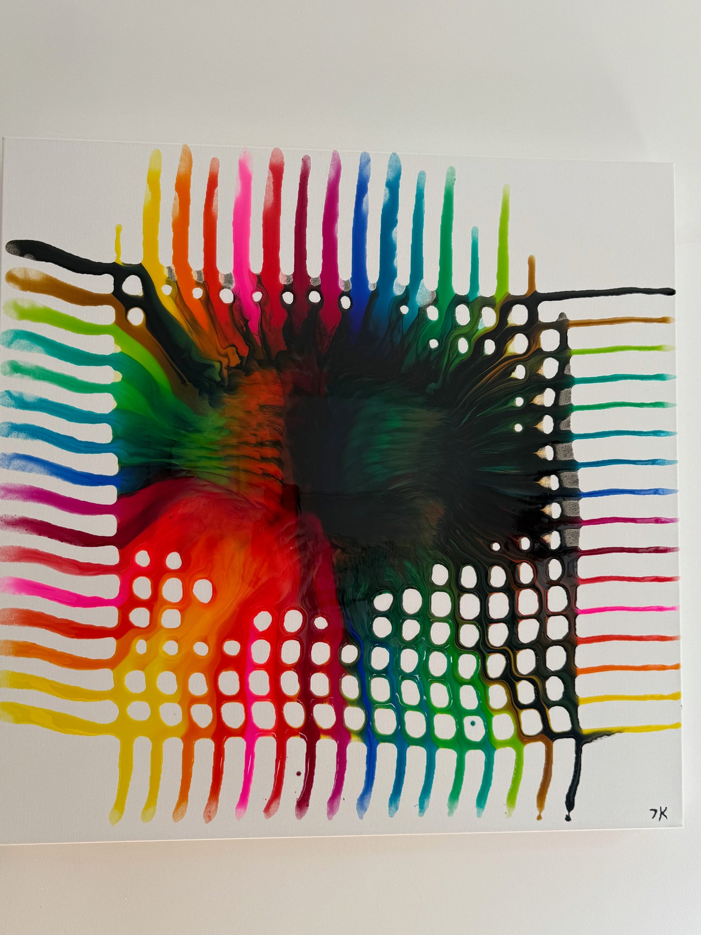 根音 - Toile Neon - Voix des racines - 80cm x 80cm