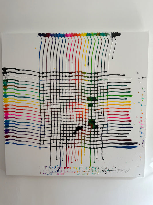 木漏日 - Toile Komorebi - Lumière à travers les arbres - 100cm x 100cm