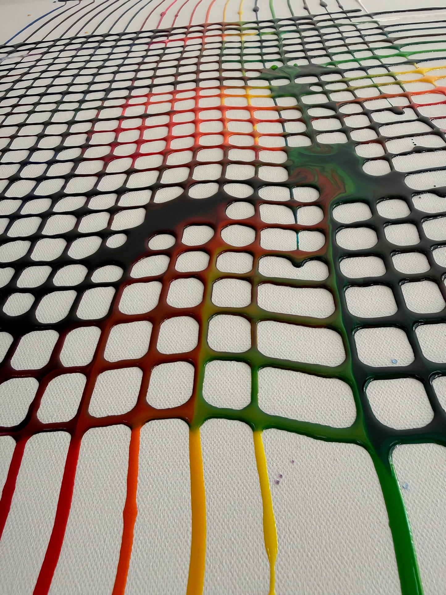 木漏日 - Toile Komorebi - Lumière à travers les arbres - 100cm x 100cm