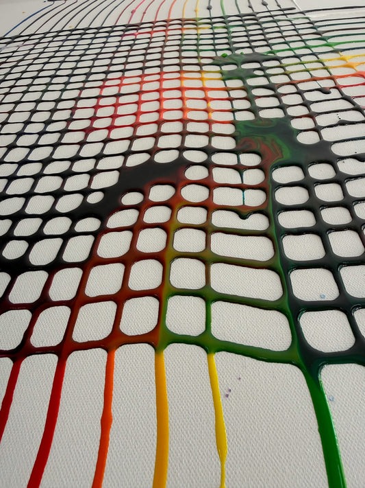 木漏日 - Toile Komorebi - Lumière à travers les arbres - 100cm x 100cm