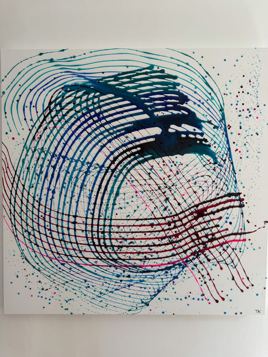 飛潮 - Toile Hichō - Marée en vol - 100cm x 100cm