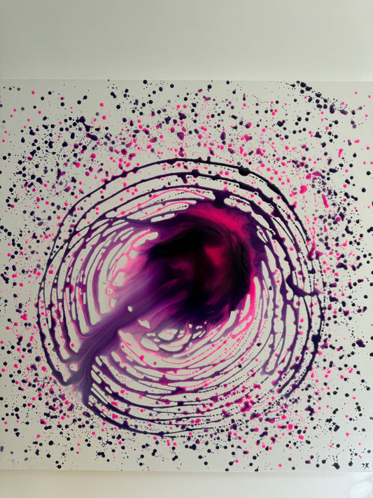 波宙 - Toile Hachū - Onde cosmique - 100cm x 100cm