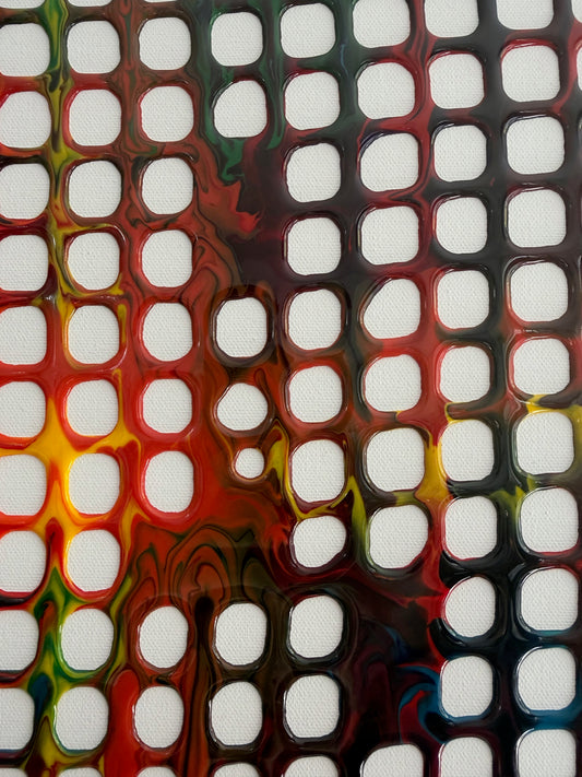 葉脈 - Toile Yōmyaku - Nerfs des feuilles - 100cm x 100cm