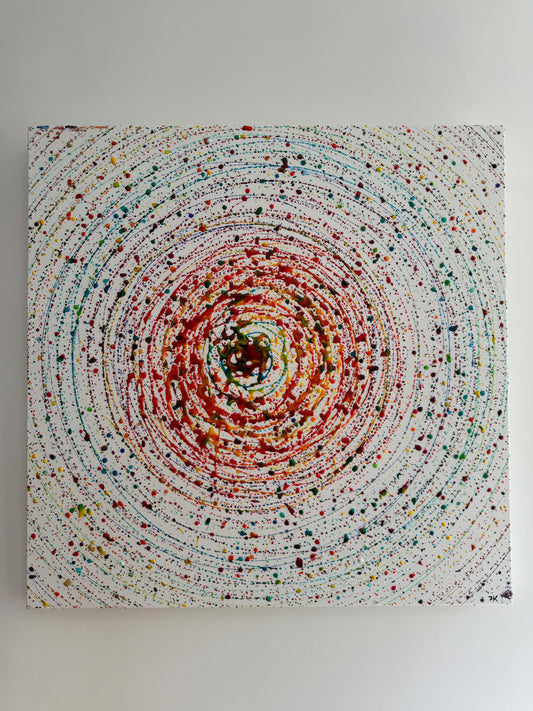 渦底 - Toile Uzoko - Fond du tourbillon - 80cm x 80cm